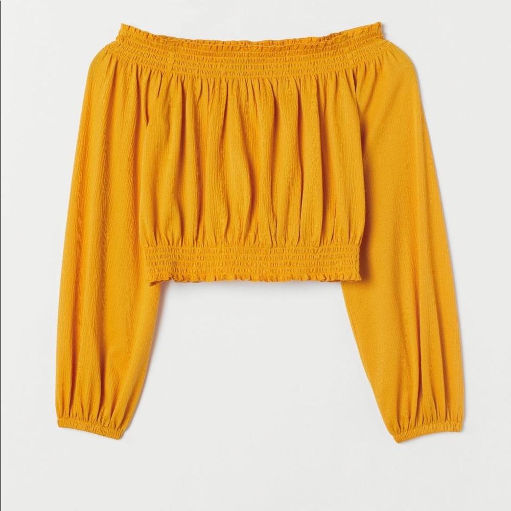 H&M XS Yellow Top